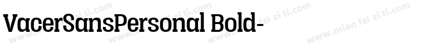 VacerSansPersonal Bold字体转换